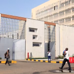 The headquarters of Ghana's banking regulator, the Bank of Ghana